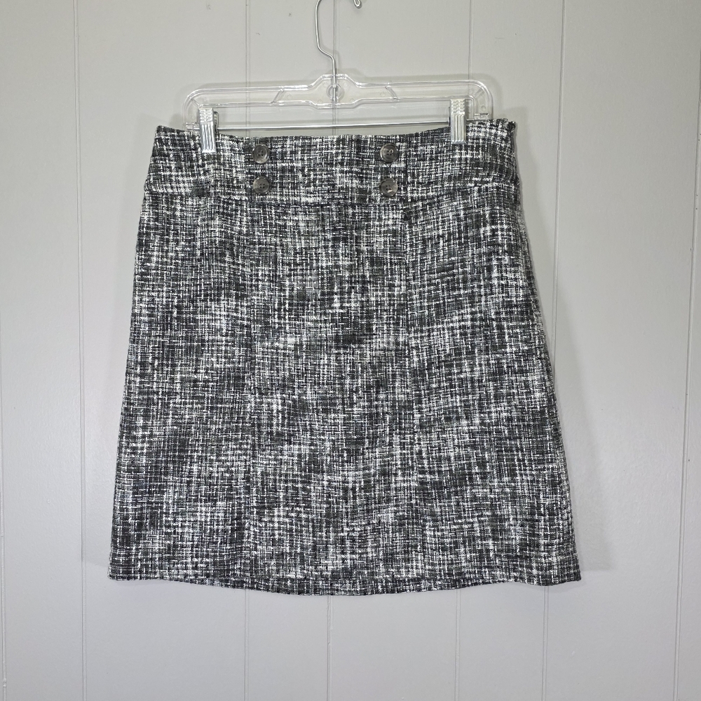 Ann Taylor Tweed Style Pencil Skirt Size 8